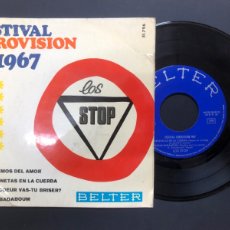 Discos de vinilo: EP LOS STOP FESTIVAL DE EUROVISION 1967 VINILO VG+ CARATULA TAL CUAL SE VE