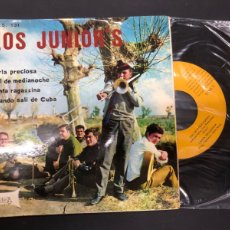 Discos de vinilo: EP LOS JUNIOR'S PERLA PRECIOSA/SOL DE MEDIANOCHE/ CANTA RAGAZZINA/ CUANDO SALI DE CUBA