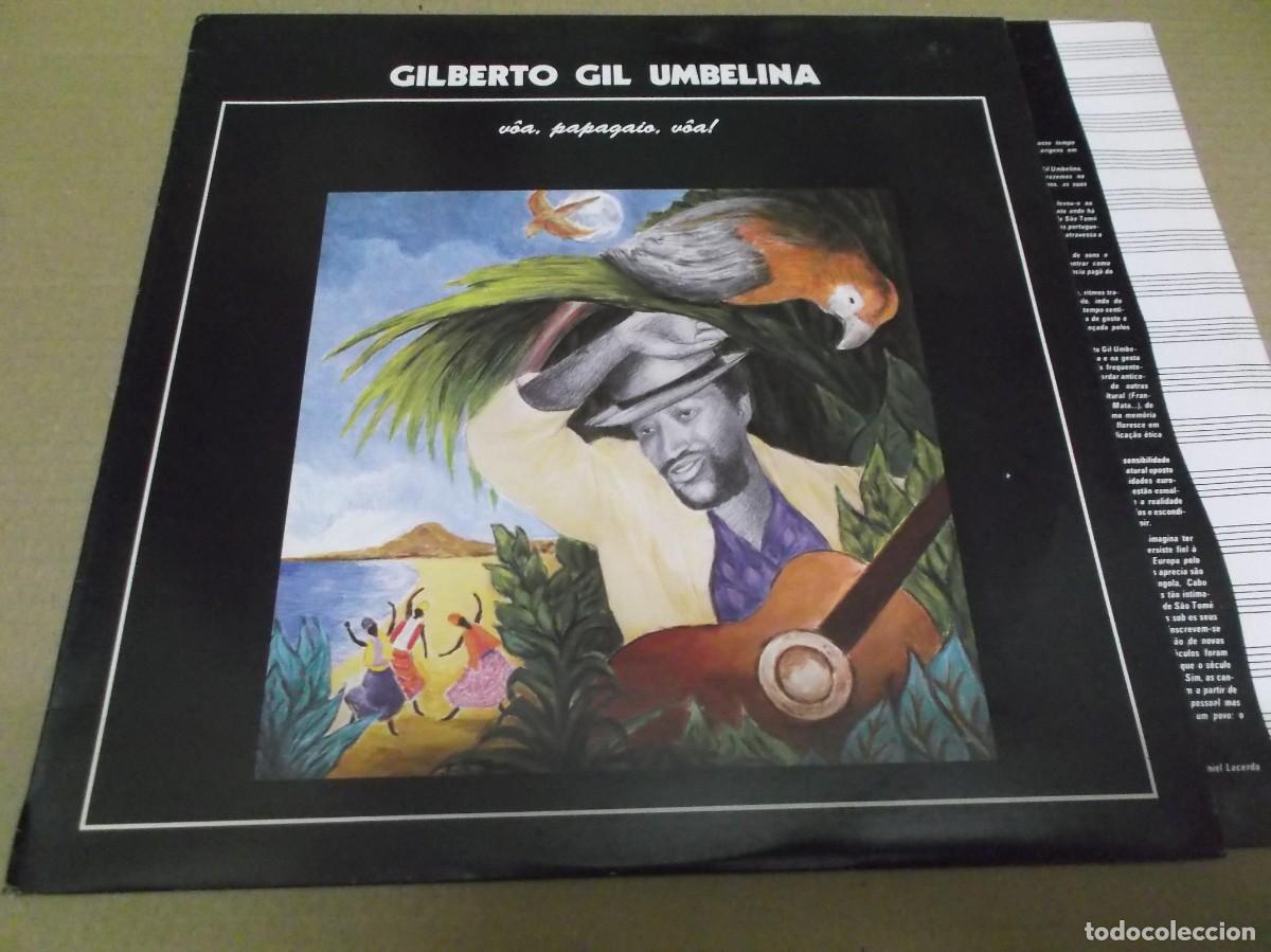 Vinyl-Schallplatten: GILBERTO GIL UMBELINA (LP) VOA, PAPAGAIO, VOA A&Ntilde;O 1986 &ndash; EDICION BRASIL &ndash; ENCARTE INTERIOR