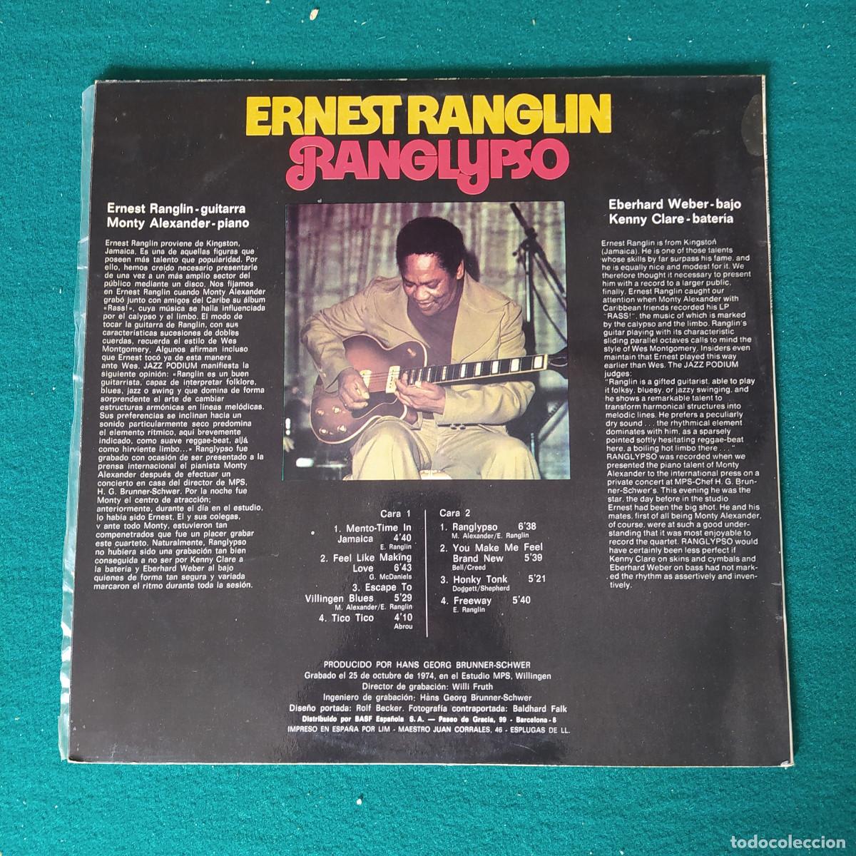Discos de vinilo: Ernest Ranglin &ndash; Ranglypso - Foto 2