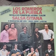 Discos de vinilo: FLAMENCO: LOS ROMEROS DE LA PUEBLA / SALSA GITANA LP 1979 RAREZA