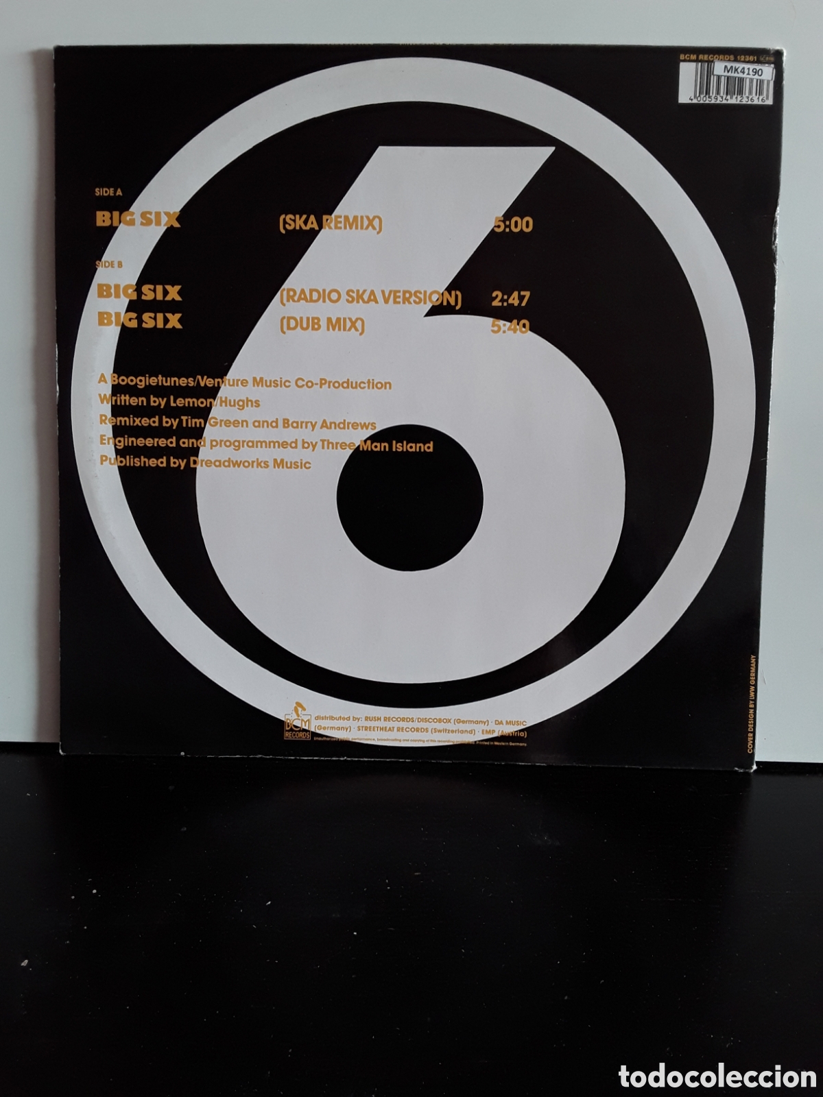 Discos de vinilo: Judge Dread &lrm;&ndash; Big Six 89 Remix - Foto 2