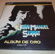 Discos de vinilo: CAJA CON 4 LPS DE JOAN MANUEL SERRAT-ALBUM DE ORO-ORIGINAL 1981-VINILOS EN BUEN ESTADO