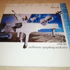Discos de vinilo: ELTON JOHN WITH THE MELBOURNE SYMPHONY ORCHESTRA-LIVE IN AUSTRALIA-DOBLE LP-ORIGINAL 1987