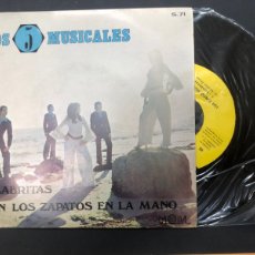 Discos de vinilo: SINGLE LOS 5 MUSICALES / PALABRITAS /CON LOS ZAPATOS EN LA MANO NUEVO SIN USO