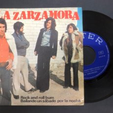 Discos de vinilo: SINGLE LA ZARZAMORA / ROCK AND ROLL ALBUM / BAILANDO UN SABADO POR LA NOCHE/ BUEN ESTADO