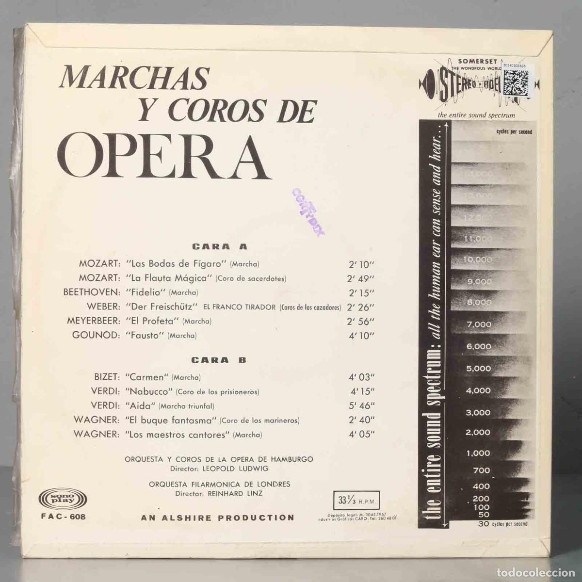 Discos de vinilo: LP. Various &ndash; Marchas Y Coros De &Oacute;pera - Foto 2
