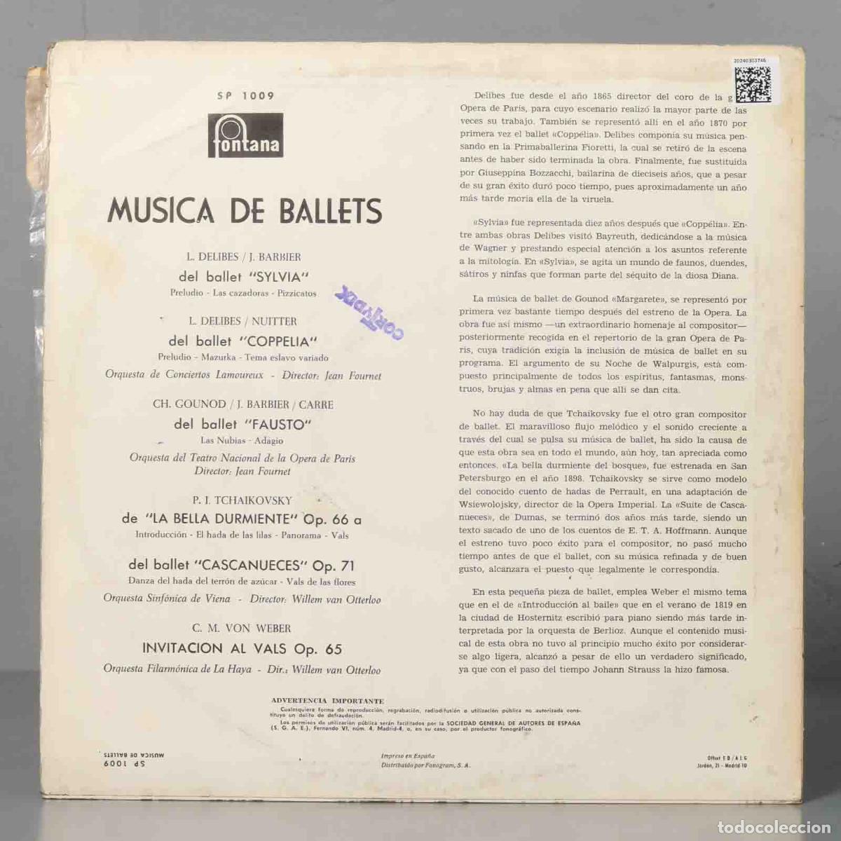 Discos de vinilo: LP. GOUNOD. DELIBES. WEBER. OTTERLLO - Foto 2