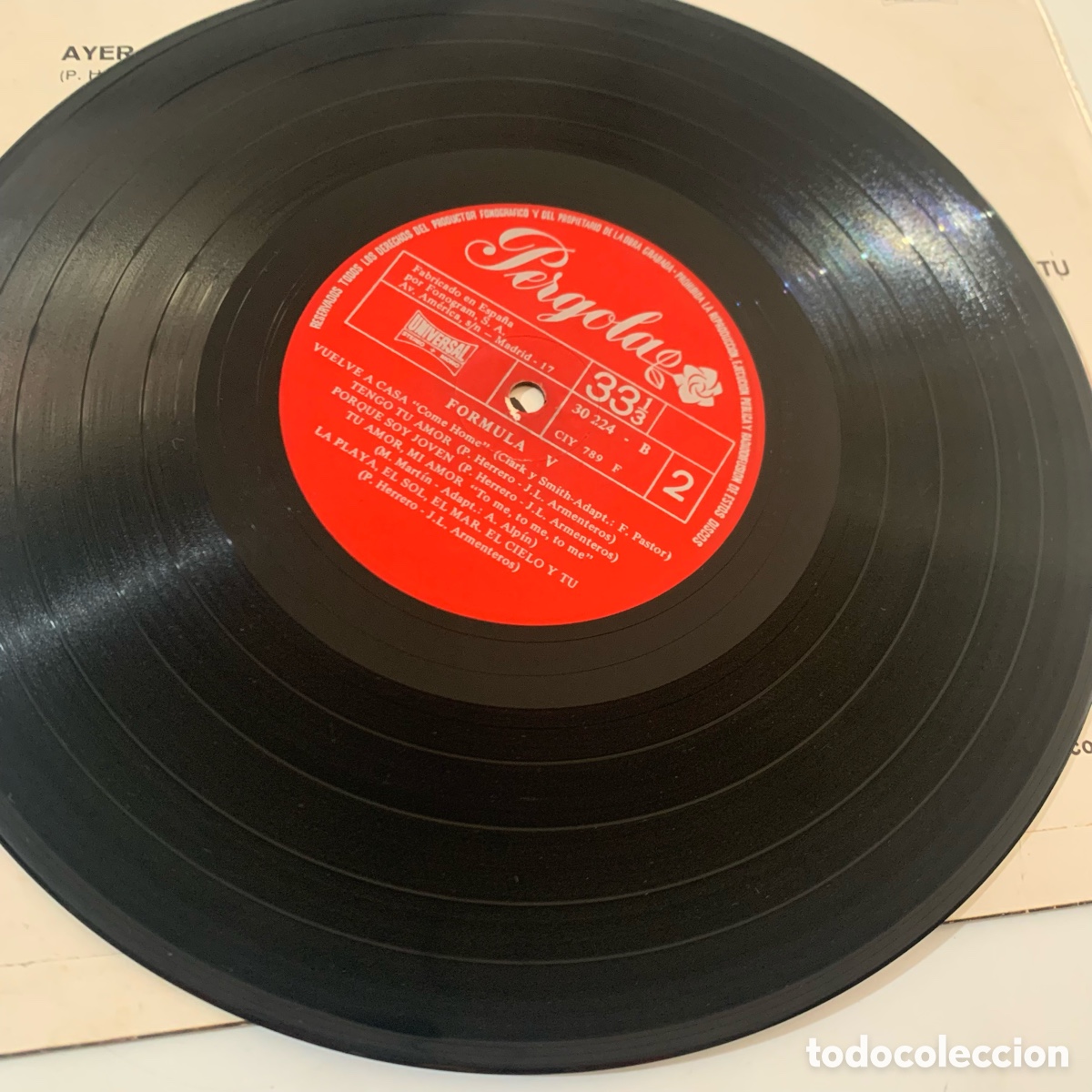 Discos de vinilo: lp 10 formula V de 1969 - Foto 3