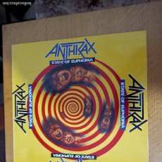 Discos de vinilo: VINILO LP ANTHRAX. ” STATE OF EUPHORIA ”. VG+