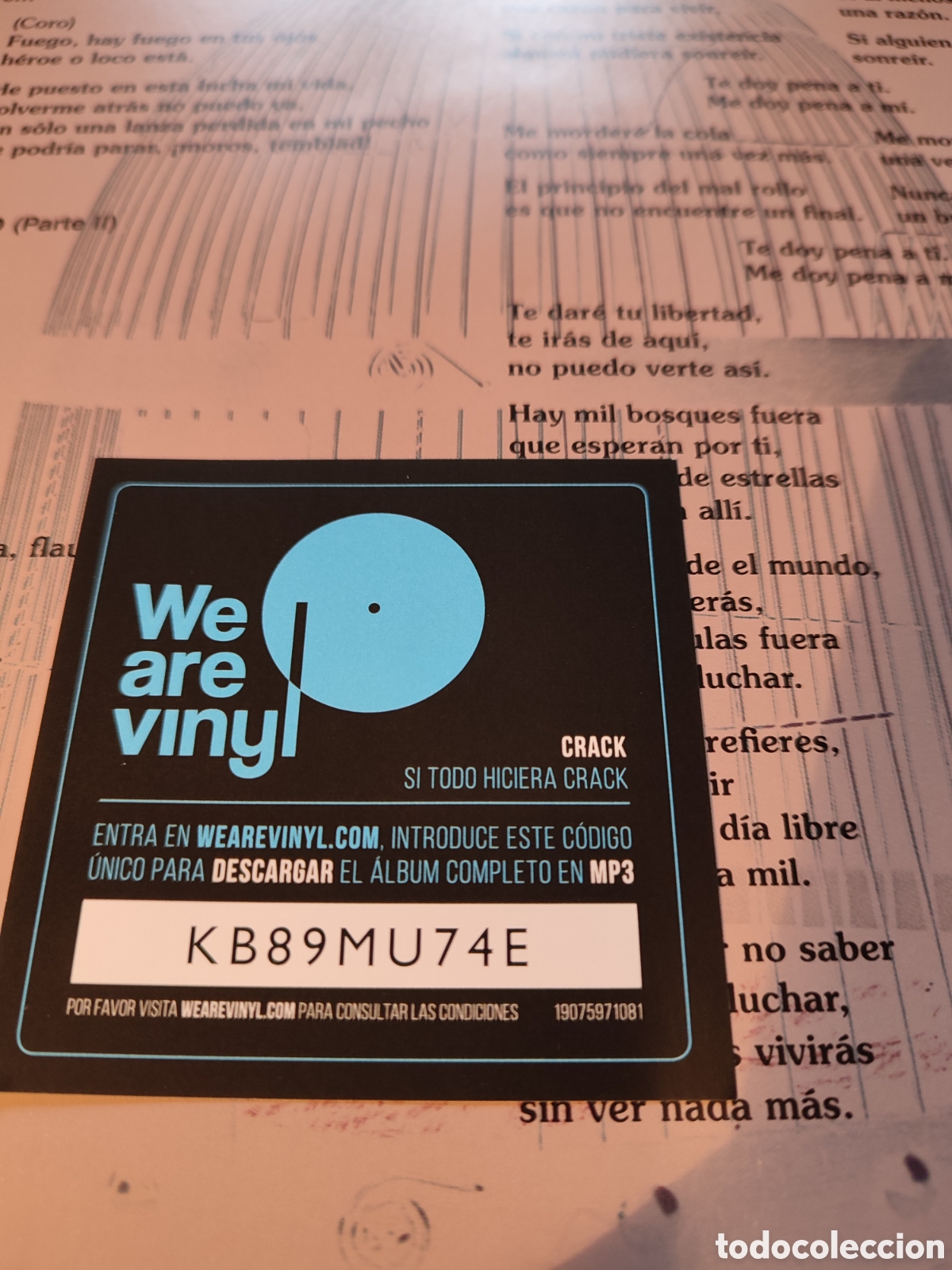 Discos de vinilo: Crack - Si todo hiciera crack - Foto 5