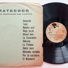 Discos de vinilo: LOS MATECOCO - LAS 12 MELODIAS TROPICALES - LP RIVIERA TEMPO ESPAÑA 1966 // AFRO LATIN GUAGUANCO