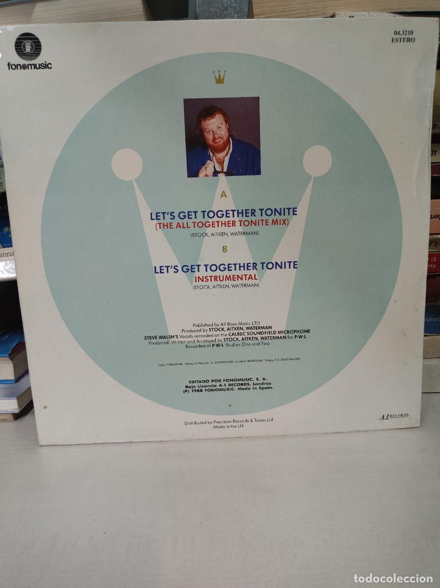 Discos de vinilo: Steve Walsh &ndash; Lets Get Together Tonite - Foto 2