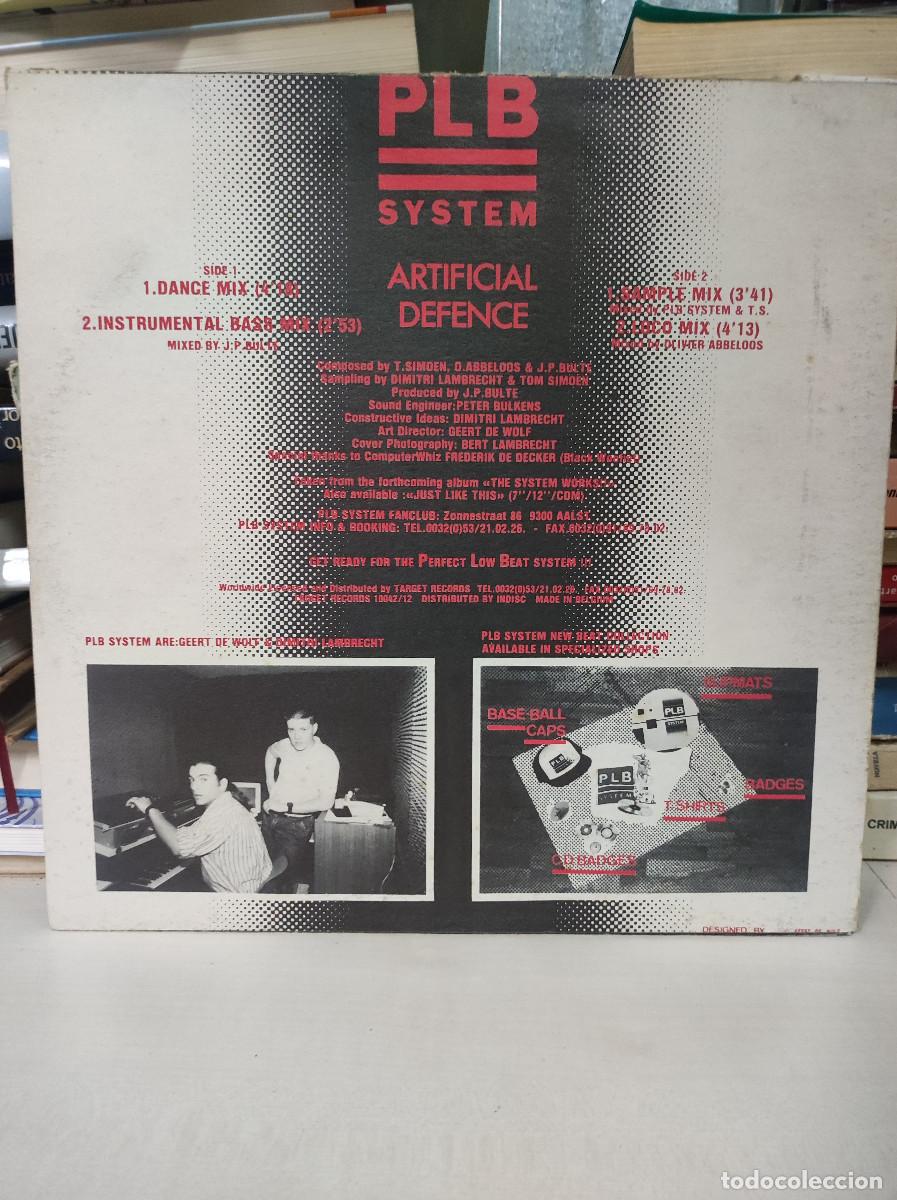 Discos de vinilo: PLB System &ndash; Artificial Defence (Esta Loco) - Foto 2