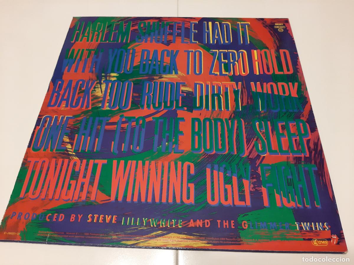 Discos de vinilo: ROLLING STONES -DIRTY WORK- (1986) LP DISCO VINILO - Foto 2
