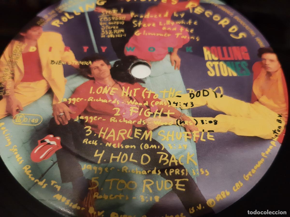 Discos de vinilo: ROLLING STONES -DIRTY WORK- (1986) LP DISCO VINILO - Foto 10