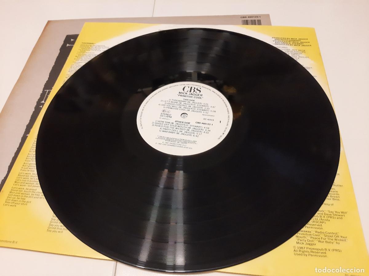 Discos de vinilo: MICK JAGGER -PRIMITIVE COOL- (1987) LP DISCO VINILO - Foto 8