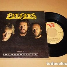 Discos de vinilo: BEE GEES - THE WOMAN IN YOU (MUJER EN TI) / STAYIN' ALIVE - SINGLE - 1983 - NUEVO - SPAIN