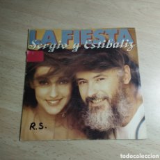 Discos de vinilo: SINGLE 7” SERGIO Y ESTÍBALIZ 1987 LA FIESTA + NO ME PREGUNTES.