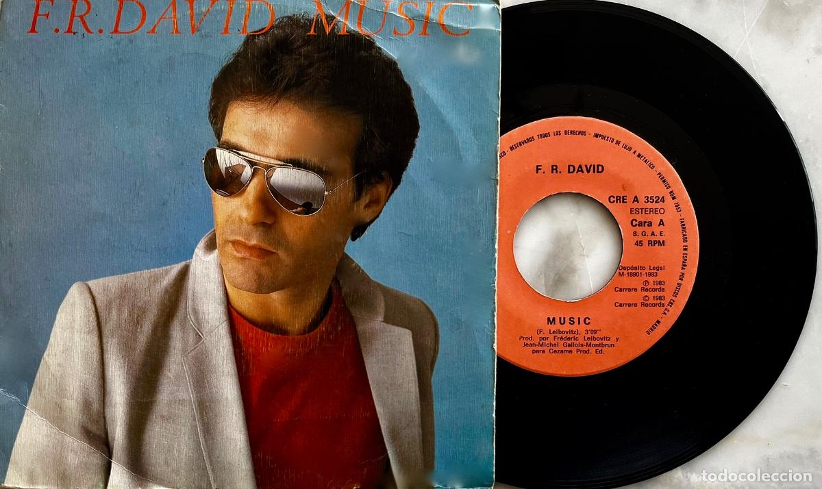Discos de vinilo: F-R DAVID. MUSIC. SINGLE ORIGINAL ESPA&Ntilde;A 1983 - Foto 1
