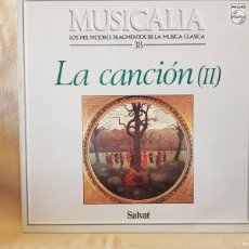 Discos de vinilo: MUSICALIA Nº 38 LA CANCION (II)