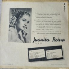 Discos de vinilo: JUANITA REINA LP SELLO MUSART EDITADO EN MÉXICO PROMOCIONAL PARA RADIODIFUDORAS Y COMENTARISTAS...