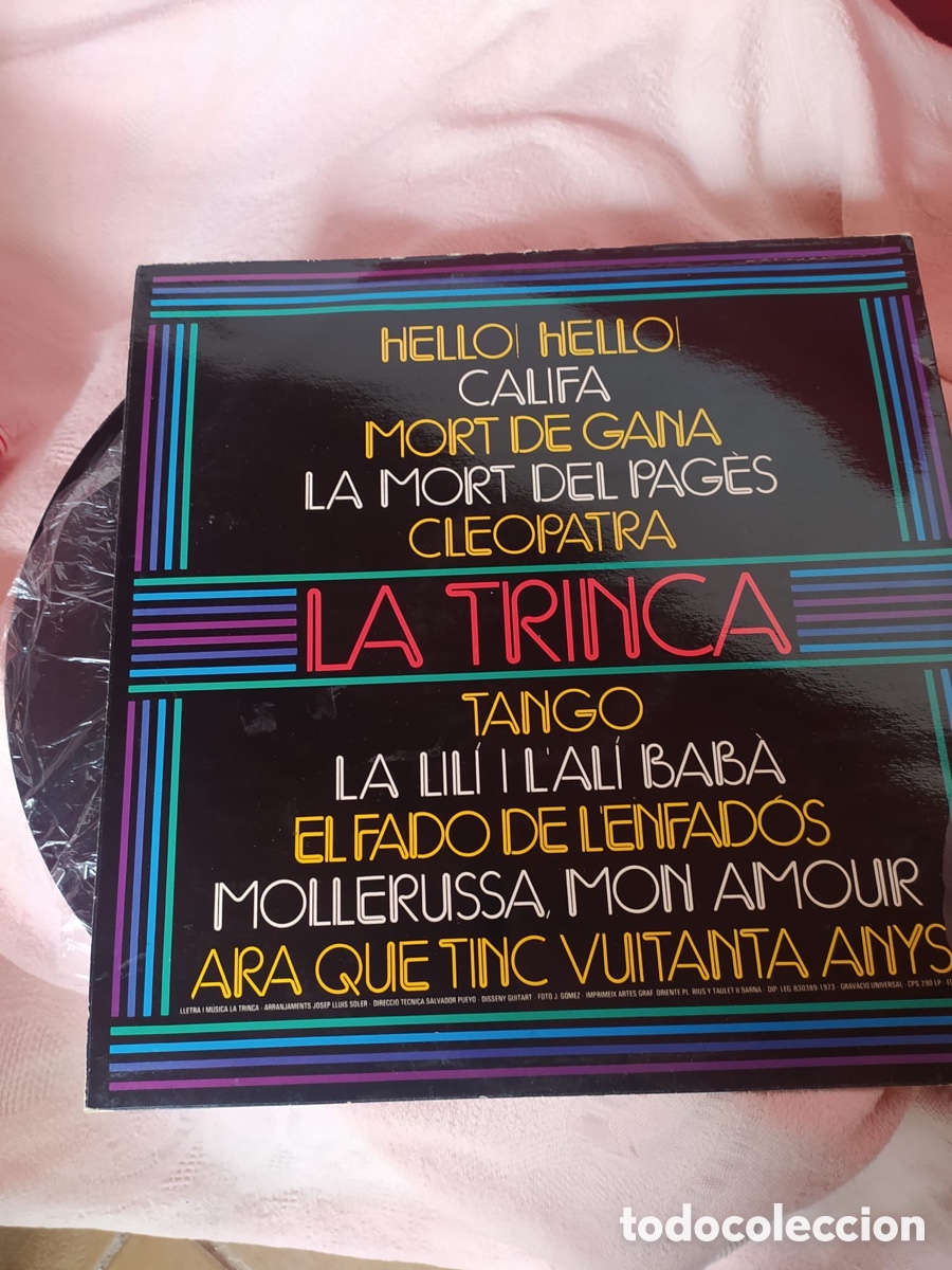 Discos de vinilo: LA TRINCA - MORT DE GANA - Foto 2