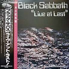 Discos de vinilo: BLACK SABBATH LIVE AT LAST VINILO ED. JAPON