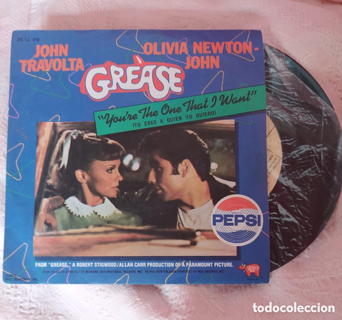 Discos de vinilo: JHON TRAVOLTA - OLIVIA NEWTON JOHN - GREASE - Foto 1
