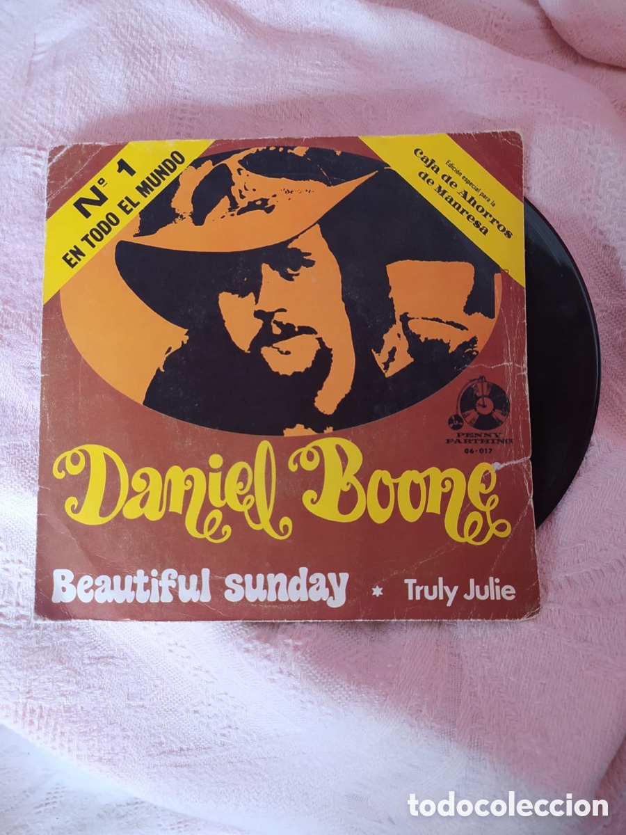 Discos de vinilo: SINGLE - DANIEL BOONE - BEAUTIFUL SUNDAY - 1972 - Foto 1