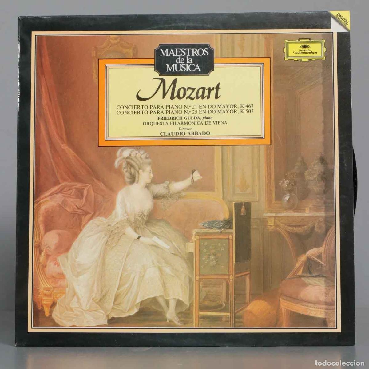Discos de vinil: LP. MOZART. K 467. K 503. ABBADO. Maestros De La M&uacute;sica