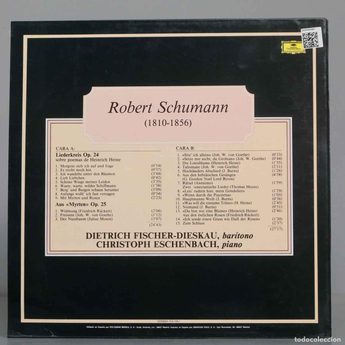 Discos de vinilo: LP. SCHUMANN. OP 24 25 - Foto 2
