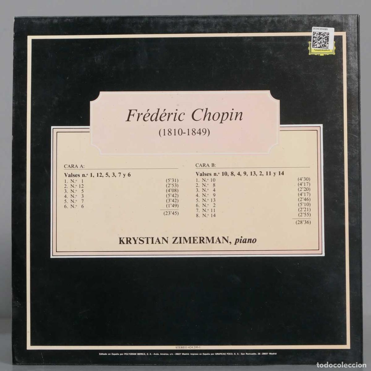 Discos de vinilo: LP. CHOPIN. 1 - 14. ZIMERNAN - Foto 2