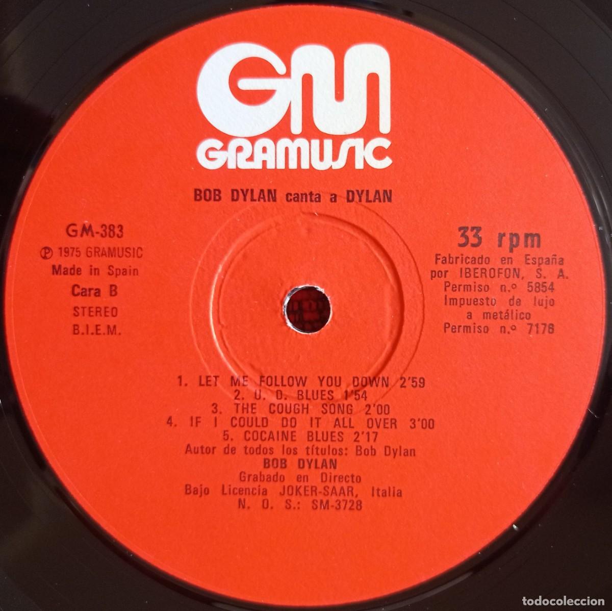 Discos de vinilo: BOB DYLAN ** Canta A Dylan ** VINILO LP 1975 - Foto 4