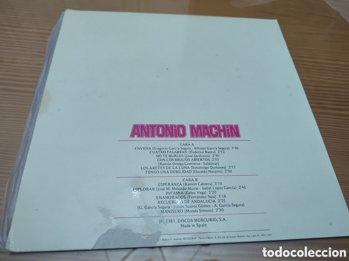 Discos de vinilo: Disco vinilo LP de Antonio Machin - Foto 2
