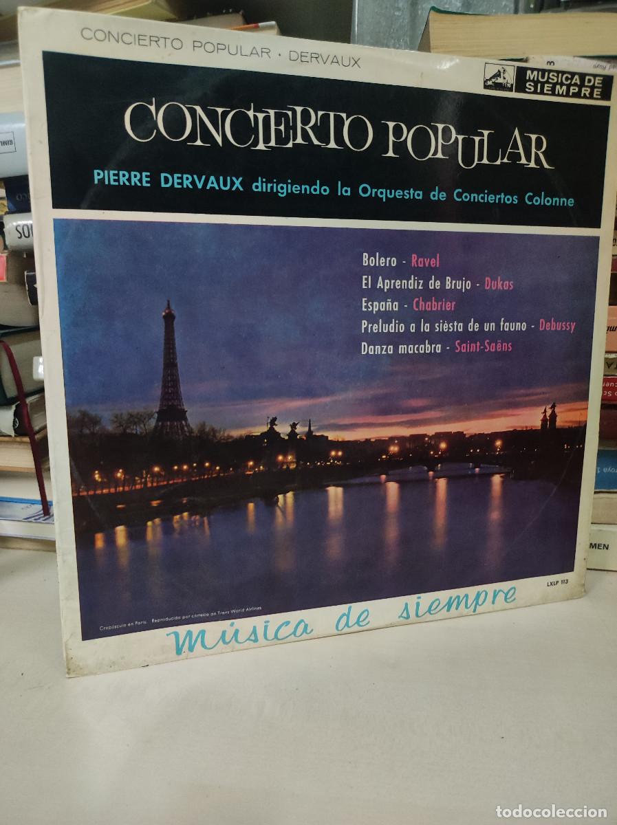 Discos de vinilo: CONCIERTO POPULAR PIERRE DERVAUX - Foto 1
