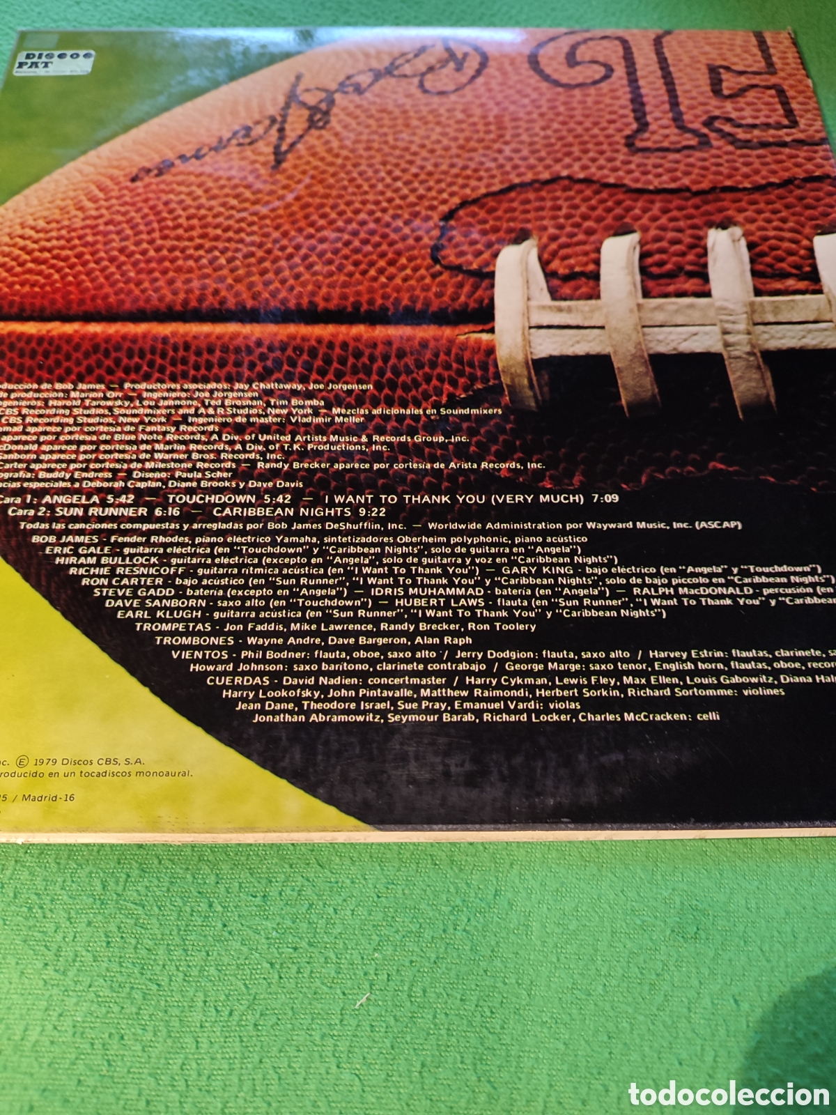 Discos de vinilo: Bob James - Touchdown - Foto 2