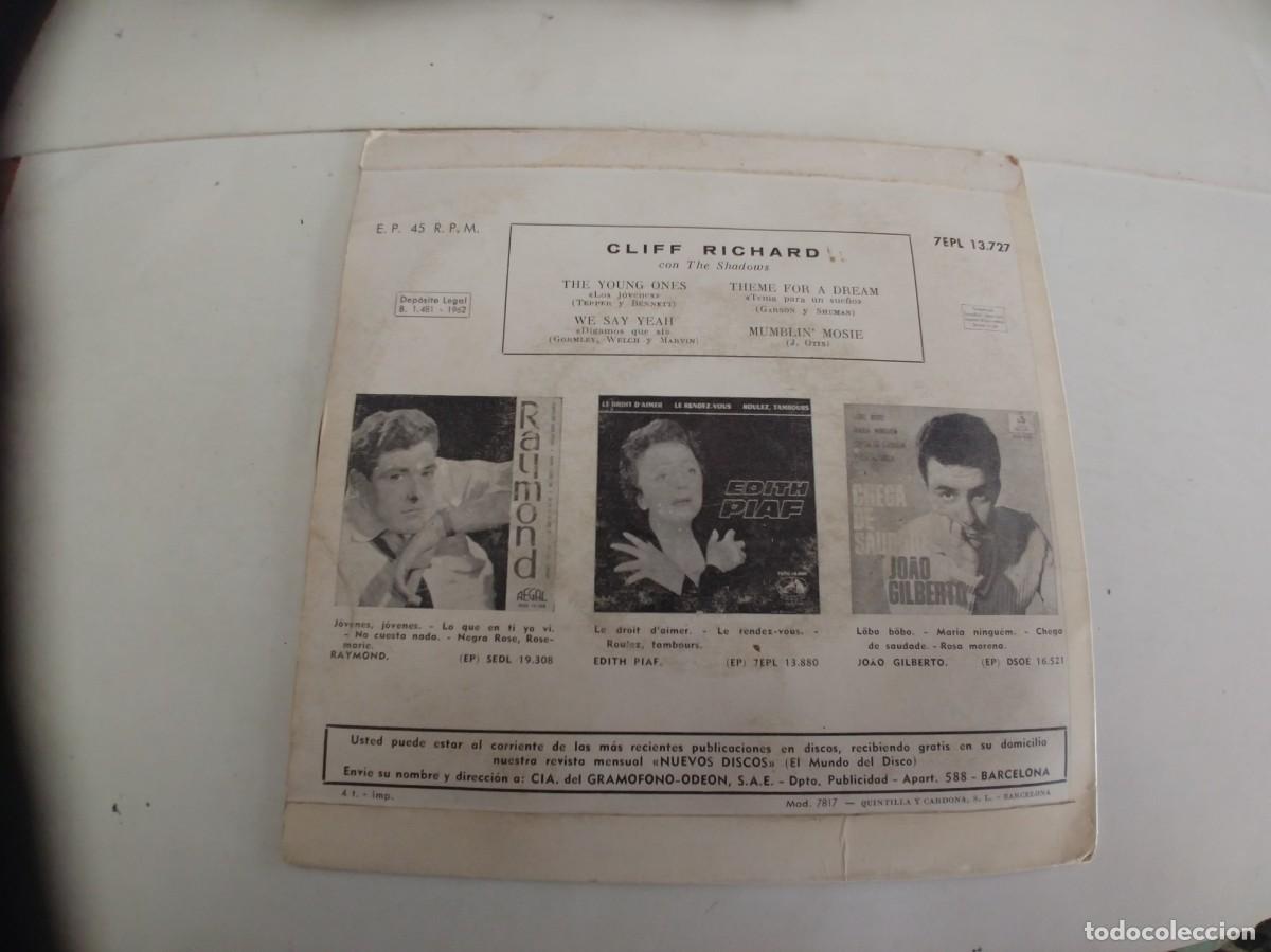 Discos de vinilo: CLIFF RICHARD-EP THE YOUNG ONES - Foto 2