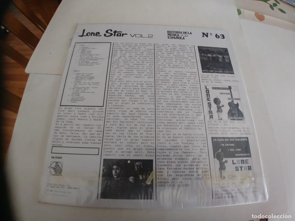 Discos de vinilo: CONJUNTO LONE STAR-LP VOL.2-NUEVO - Foto 2