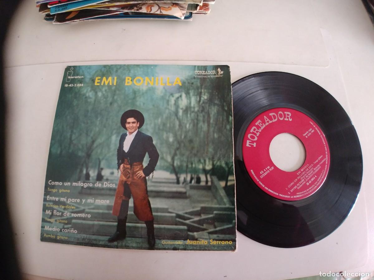 Discos de vinilo: EMI BONILLA-EP COMO UN MILAGRO DE DIOS +3 - Foto 1