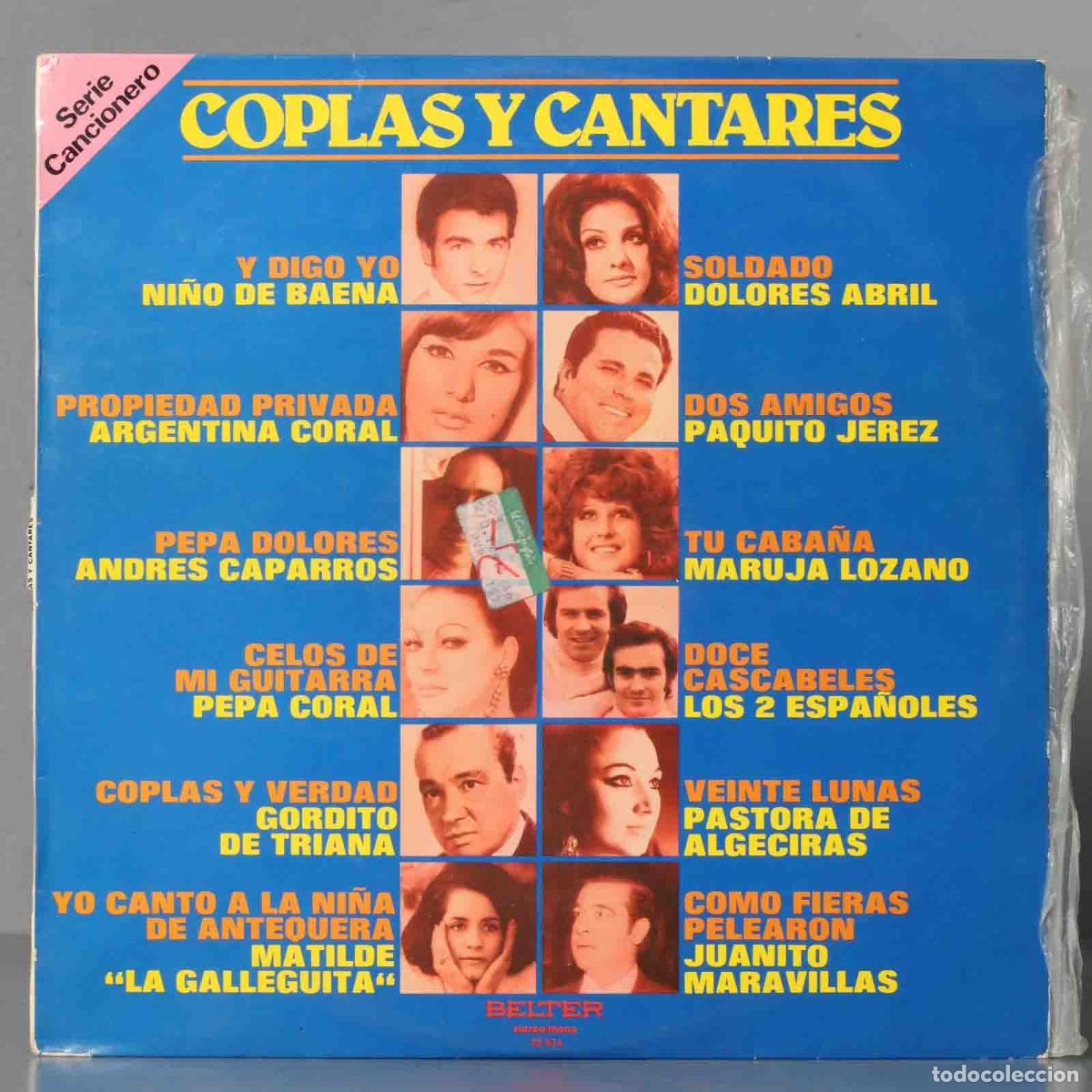 Discos de vinilo: LP. Coplas Y Cantares - Foto 1