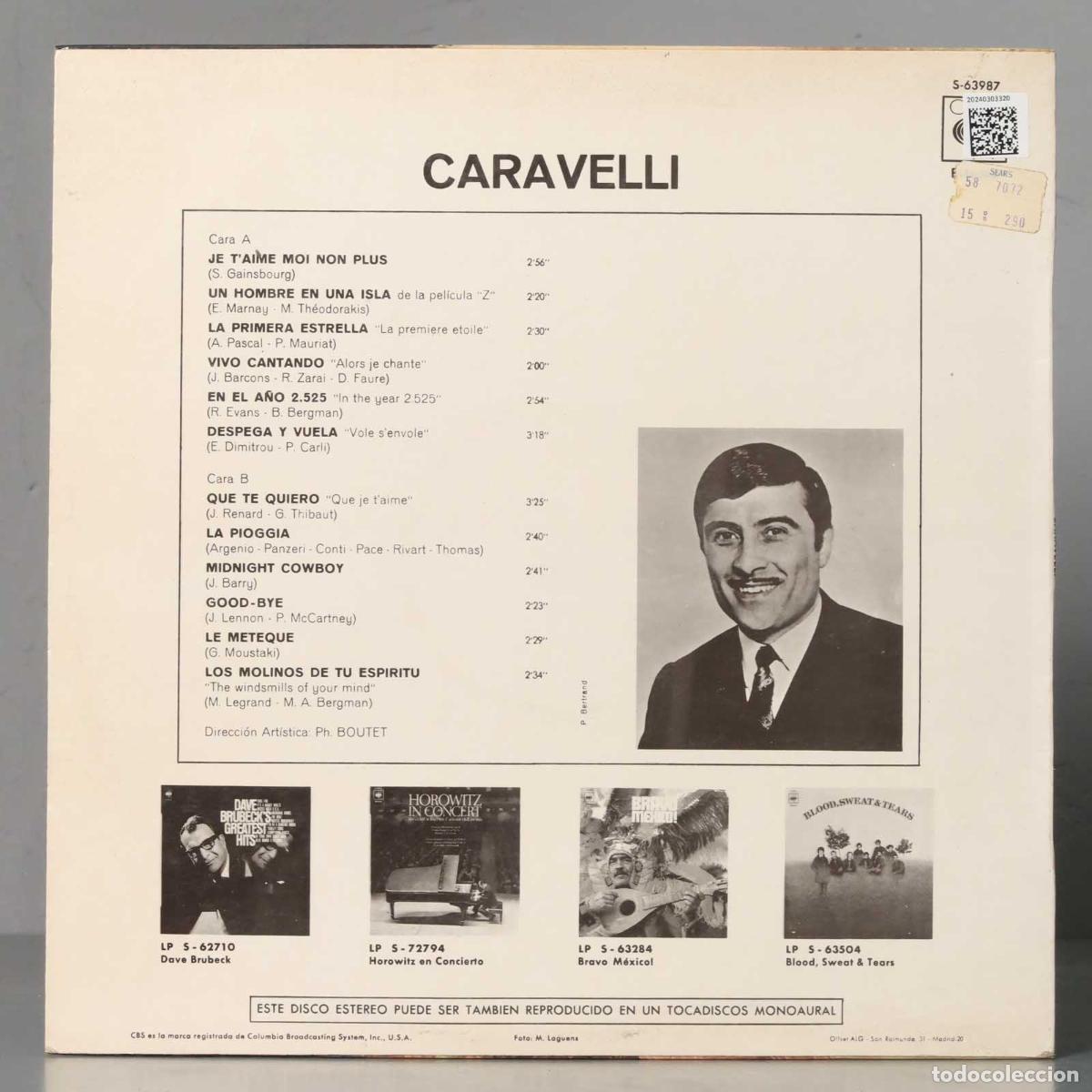 Discos de vinilo: LP. Caravelli &ndash; Caravelli - Foto 2