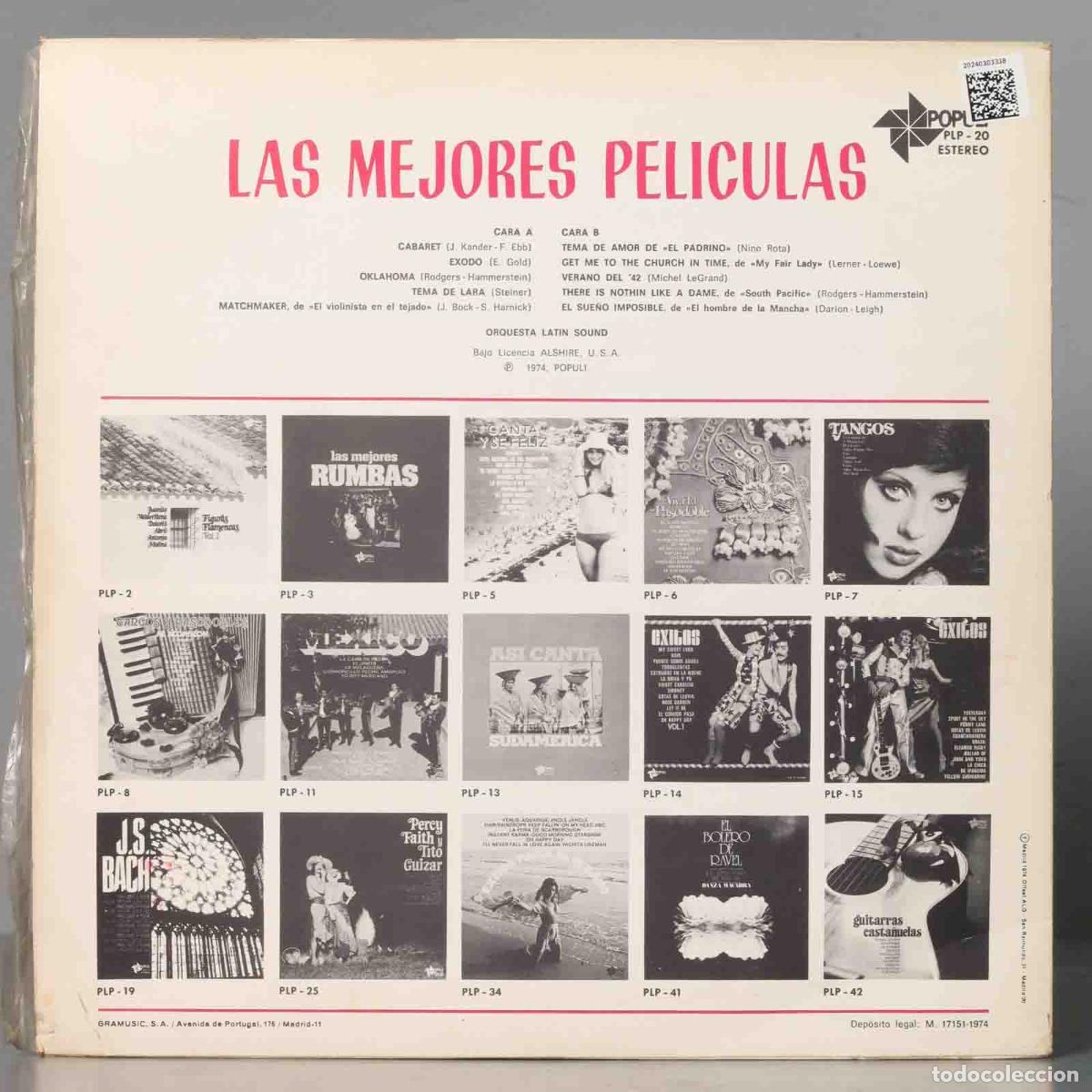 Discos de vinilo: LP. LAS MEJORES PELICULAS - Foto 2
