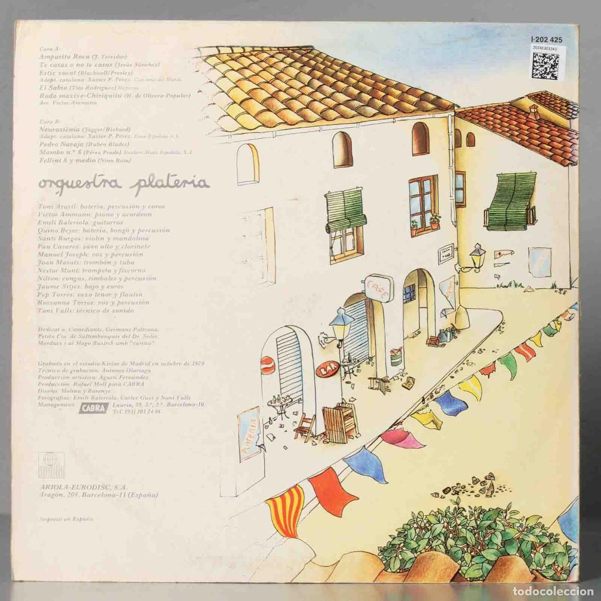 Discos de vinilo: LP. ORQUESTA PLATERIA - Foto 2