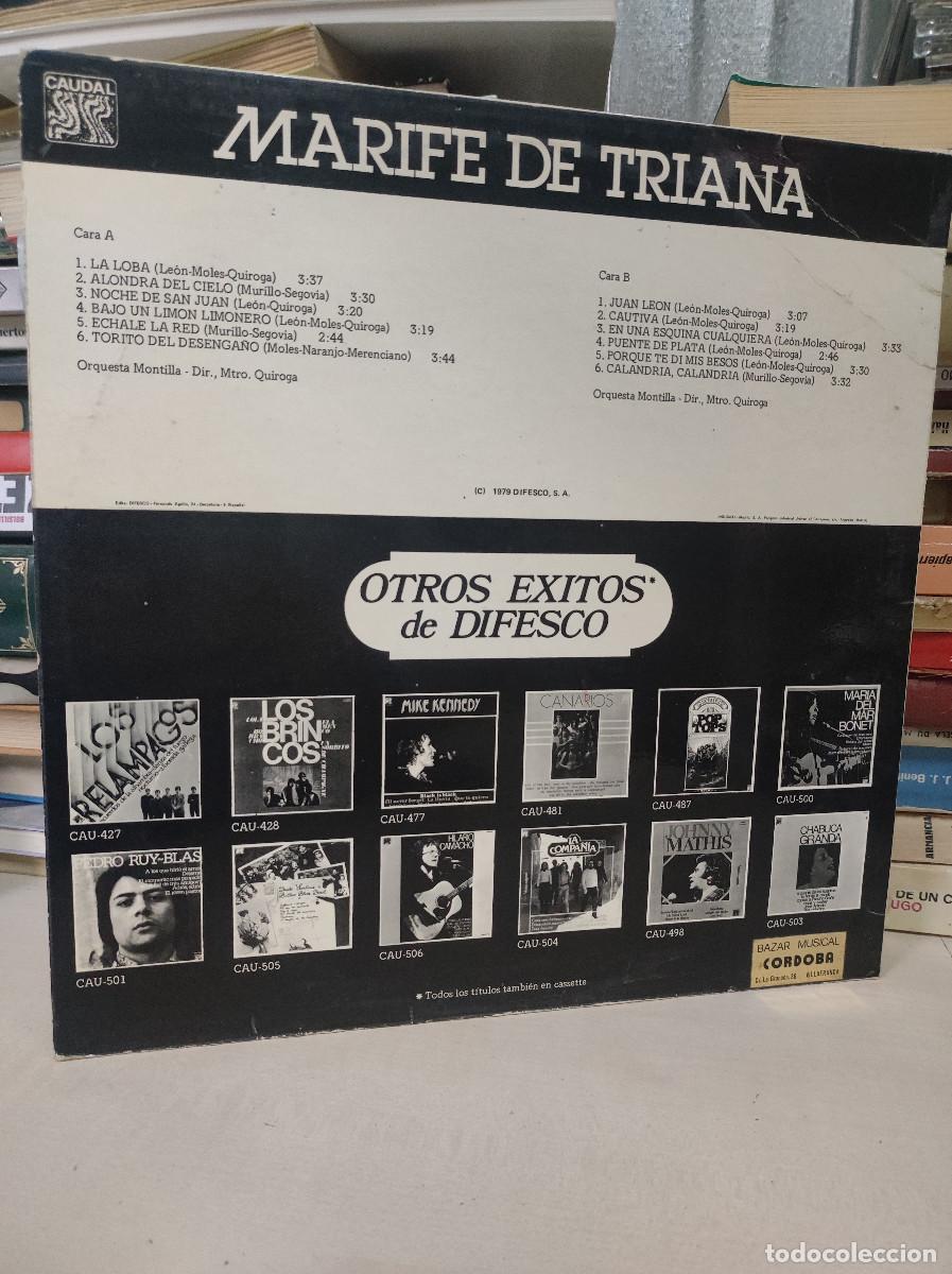 Discos de vinilo: MARIFE DE TRIANA RAICES POPULARES - Foto 2