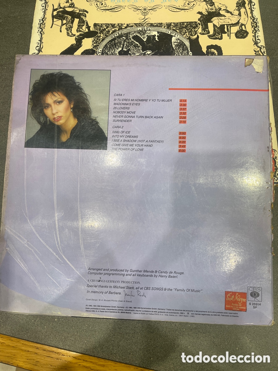 Discos de vinilo: LP JENNIFER RUSH - Foto 2
