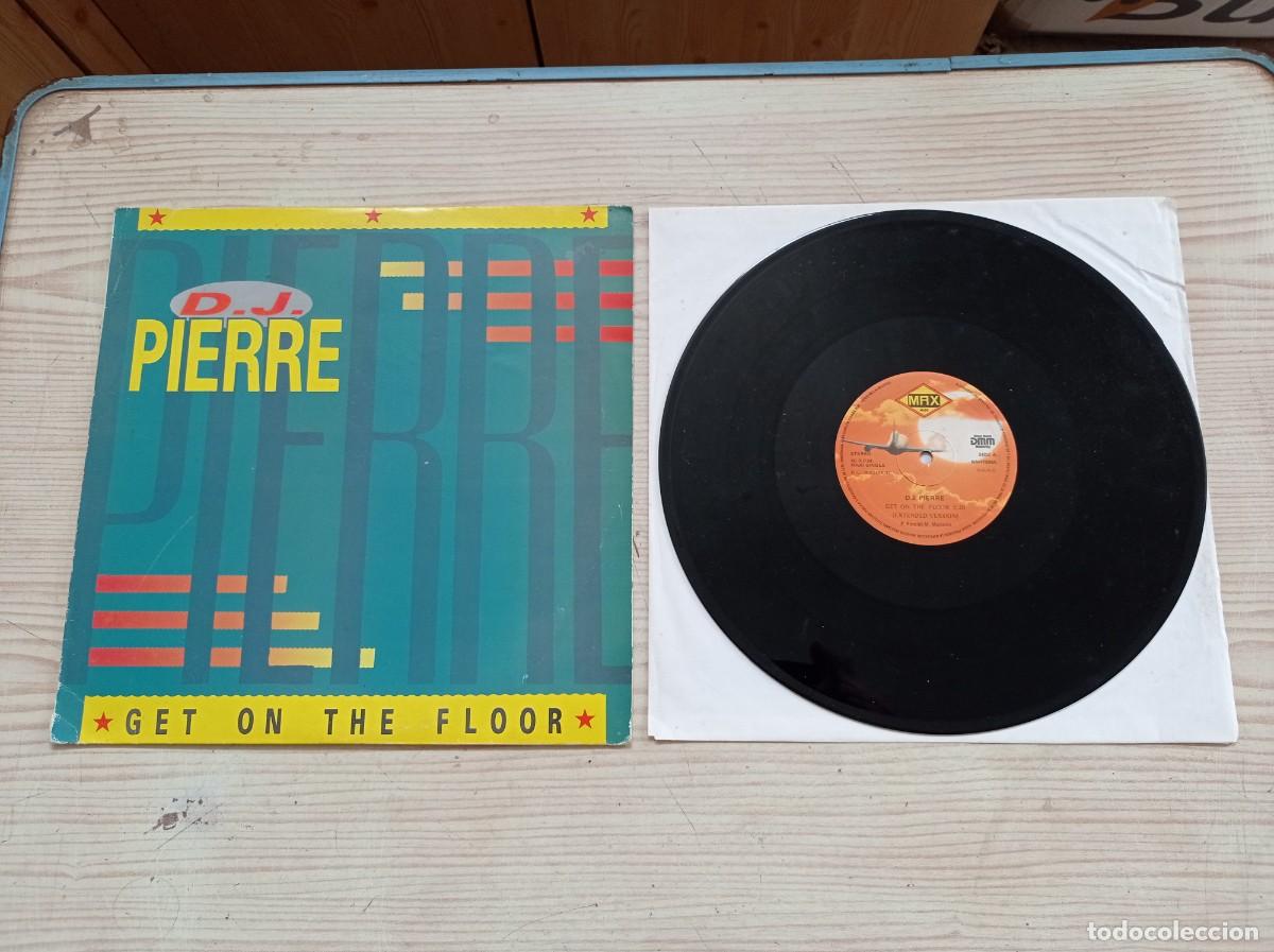 Discos de vinilo: D.J. Pierre - Get On The Floor - Maxi Single - Foto 1