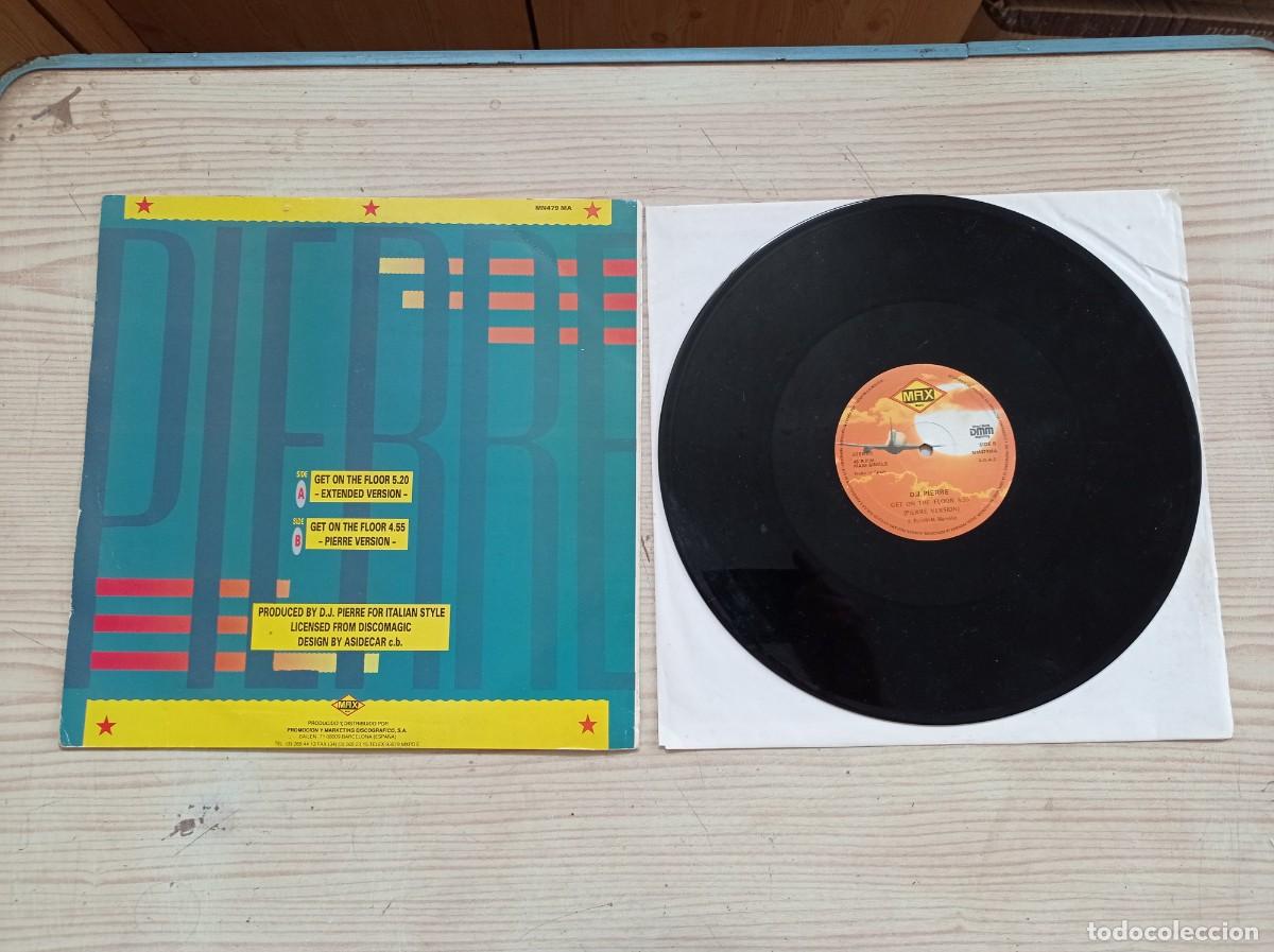 Discos de vinilo: D.J. Pierre - Get On The Floor - Maxi Single - Foto 2