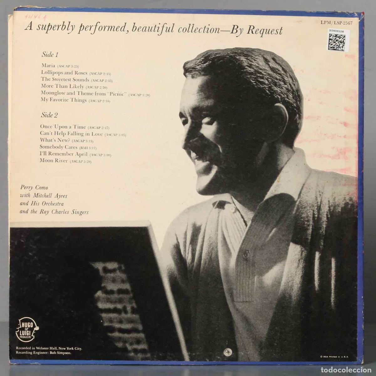 Discos de vinilo: LP. Perry Como &ndash; By Request - Foto 2