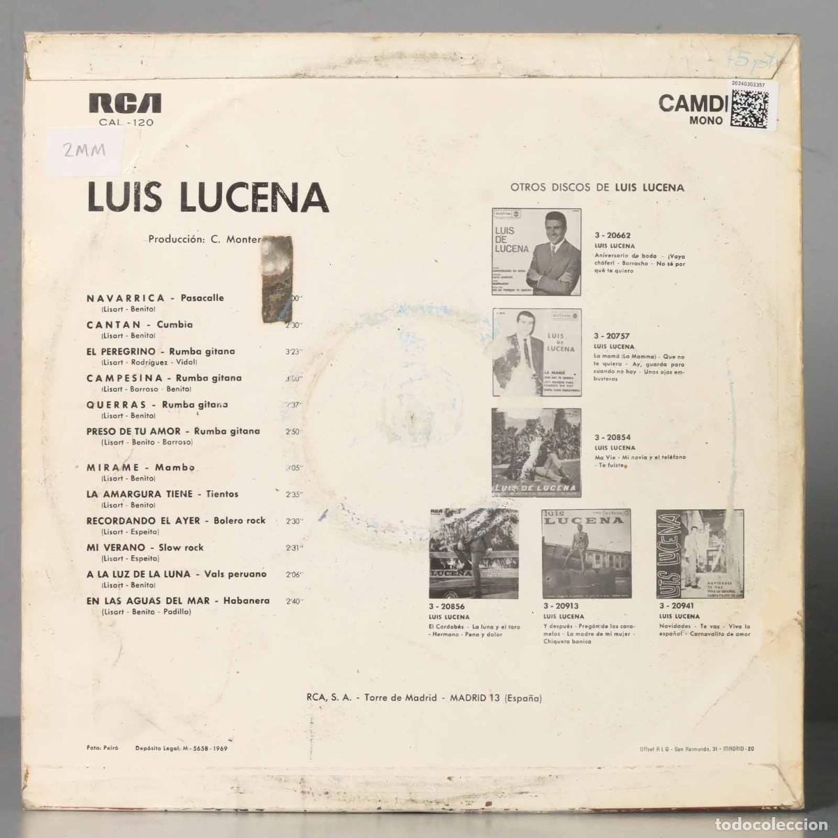 Discos de vinilo: LP. Luis Lucena &ndash; Luis Lucena - Foto 2